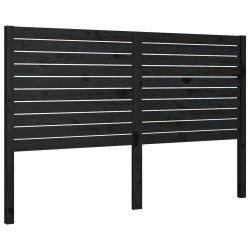 vidaXL Kopfteil Schwarz 206x4x100 cm Massivholz Kiefer