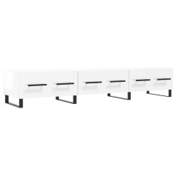 vidaXL TV-Schrank Hochglanz-Weiß 150x36x30 cm Holzwerkstoff