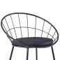 vidaXL Esszimmerstühle mit Kunstledersitzen 6 Stk. Schwarz Stahl vidaXL Esszimmerstühle mit Kunstledersitzen 6 Stk. Schwarz Stahl