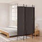 vidaXL 4-tlg. Paravent Braun 160x220 cm Stoff vidaXL 4-tlg. Paravent Braun 160x220 cm Stoff