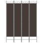 vidaXL 4-tlg. Paravent Braun 160x220 cm Stoff vidaXL 4-tlg. Paravent Braun 160x220 cm Stoff