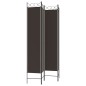vidaXL 4-tlg. Paravent Braun 160x220 cm Stoff vidaXL 4-tlg. Paravent Braun 160x220 cm Stoff