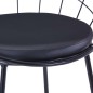 vidaXL Esszimmerstühle mit Kunstledersitzen 6 Stk. Schwarz Stahl vidaXL Esszimmerstühle mit Kunstledersitzen 6 Stk. Schwarz Stahl