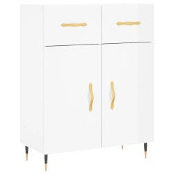 vidaXL Sideboard Hochglanz-Weiß 69,5x34x90 cm Holzwerkstoff