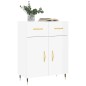 vidaXL Sideboard Hochglanz-Weiß 69,5x34x90 cm Holzwerkstoff vidaXL Sideboard Hochglanz-Weiß 69,5x34x90 cm Holzwerkstoff