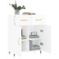vidaXL Sideboard Hochglanz-Weiß 69,5x34x90 cm Holzwerkstoff vidaXL Sideboard Hochglanz-Weiß 69,5x34x90 cm Holzwerkstoff