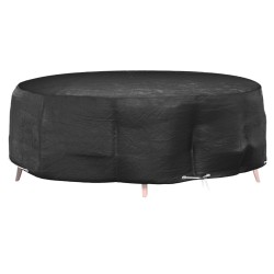 vidaXL Abdeckung für Lounge-Insel 10 Ösen Ø236x67 cm Rund