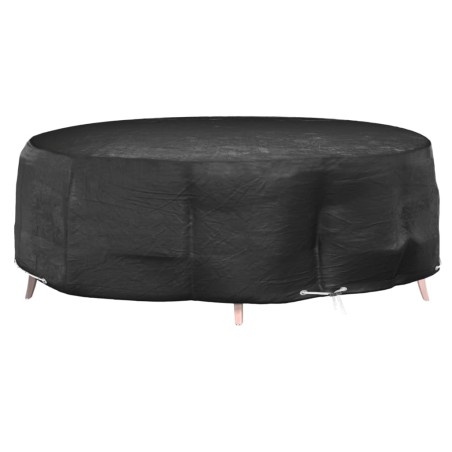 vidaXL Abdeckung für Lounge-Insel 10 Ösen Ø236x67 cm Rund