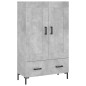 vidaXL Highboard Betongrau 69,5x31x115 cm Holzwerkstoff vidaXL Highboard Betongrau 69,5x31x115 cm Holzwerkstoff