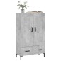 vidaXL Highboard Betongrau 69,5x31x115 cm Holzwerkstoff vidaXL Highboard Betongrau 69,5x31x115 cm Holzwerkstoff