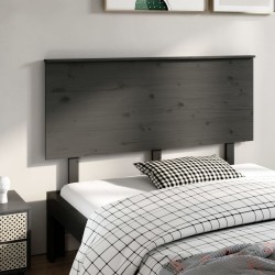 vidaXL Kopfteil Grau 144x6x82,5 Massivholz Kiefer