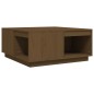vidaXL Couchtisch Honigbraun 80x81x36,5 cm Massivholz Kiefer vidaXL Couchtisch Honigbraun 80x81x36,5 cm Massivholz Kiefer