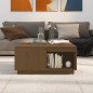 vidaXL Couchtisch Honigbraun 80x81x36,5 cm Massivholz Kiefer vidaXL Couchtisch Honigbraun 80x81x36,5 cm Massivholz Kiefer
