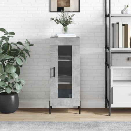 vidaXL Sideboard Betongrau 34,5x34x90 cm Holzwerkstoff