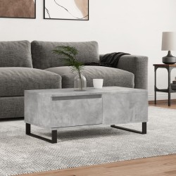 vidaXL Couchtisch Betongrau 90x50x36,5 cm Holzwerkstoff