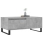 vidaXL Couchtisch Betongrau 90x50x36,5 cm Holzwerkstoff vidaXL Couchtisch Betongrau 90x50x36,5 cm Holzwerkstoff