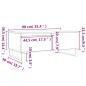vidaXL Couchtisch Betongrau 90x50x36,5 cm Holzwerkstoff vidaXL Couchtisch Betongrau 90x50x36,5 cm Holzwerkstoff