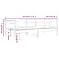 vidaXL Tagesbett Honigbraun Massivholz Kiefer 90x190 cm vidaXL Tagesbett Honigbraun Massivholz Kiefer 90x190 cm
