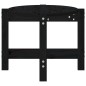 vidaXL Couchtisch Schwarz 87x48x35 cm Massivholz Kiefer