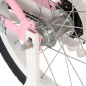 vidaXL Kinderfahrrad mit Frontgepäckträger 14 Zoll Weiß und Rosa vidaXL Kinderfahrrad mit Frontgepäckträger 14 Zoll Weiß und Rosa