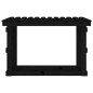 vidaXL Kaminholzregal Schwarz 108x64,5x77 cm Massivholz Kiefer vidaXL Kaminholzregal Schwarz 108x64,5x77 cm Massivholz Kiefer