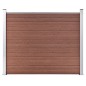 vidaXL Zaunelement WPC 180x146 cm Braun vidaXL Zaunelement WPC 180x146 cm Braun