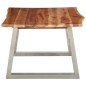 vidaXL Couchtisch 100×60×40 cm Akazie Massivholz und Edelstahl vidaXL Couchtisch 100×60×40 cm Akazie Massivholz und Edelstahl