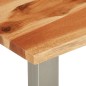 vidaXL Couchtisch 100×60×40 cm Akazie Massivholz und Edelstahl vidaXL Couchtisch 100×60×40 cm Akazie Massivholz und Edelstahl