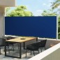 vidaXL Seitenmarkise Ausziehbar 160x600 cm Blau vidaXL Seitenmarkise Ausziehbar 160x600 cm Blau