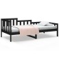 vidaXL Tagesbett Schwarz 80x200 cm Massivholz Kiefer vidaXL Tagesbett Schwarz 80x200 cm Massivholz Kiefer