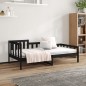 vidaXL Tagesbett Schwarz 80x200 cm Massivholz Kiefer vidaXL Tagesbett Schwarz 80x200 cm Massivholz Kiefer