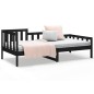 vidaXL Tagesbett Schwarz 80x200 cm Massivholz Kiefer vidaXL Tagesbett Schwarz 80x200 cm Massivholz Kiefer