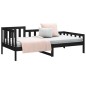 vidaXL Tagesbett Schwarz 80x200 cm Massivholz Kiefer vidaXL Tagesbett Schwarz 80x200 cm Massivholz Kiefer