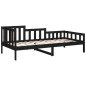vidaXL Tagesbett Schwarz 80x200 cm Massivholz Kiefer vidaXL Tagesbett Schwarz 80x200 cm Massivholz Kiefer