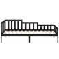 vidaXL Tagesbett Schwarz 80x200 cm Massivholz Kiefer vidaXL Tagesbett Schwarz 80x200 cm Massivholz Kiefer