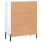 vidaXL Sideboard Hochglanz-Weiß 69,5x34x90 cm Holzwerkstoff vidaXL Sideboard Hochglanz-Weiß 69,5x34x90 cm Holzwerkstoff