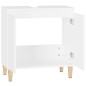 vidaXL Waschbeckenunterschrank Weiß 58x33x60 cm Holzwerkstoff vidaXL Waschbeckenunterschrank Weiß 58x33x60 cm Holzwerkstoff