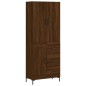 Highboard Braun Eichen-Optik 69,5x34x180 cm Holzwerkstoff Highboard Braun Eichen-Optik 69,5x34x180 cm Holzwerkstoff