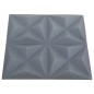 vidaXL 3D-Wandpaneele 24 Stk. 50x50 cm Origami Grau 6 m² vidaXL 3D-Wandpaneele 24 Stk. 50x50 cm Origami Grau 6 m²