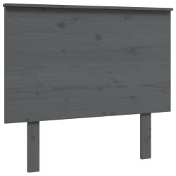 vidaXL Kopfteil Grau 94x6x82,5 cm Massivholz Kiefer