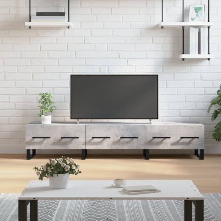 vidaXL TV-Schrank Betongrau 150x36x30 cm Holzwerkstoff