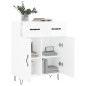 vidaXL Sideboard Hochglanz-Weiß 69,5x34x90 cm Holzwerkstoff vidaXL Sideboard Hochglanz-Weiß 69,5x34x90 cm Holzwerkstoff