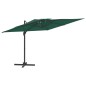 vidaXL Ampelschirm mit Doppeldach Grün 400x300 cm vidaXL Ampelschirm mit Doppeldach Grün 400x300 cm