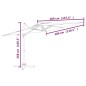 vidaXL Ampelschirm mit Doppeldach Grün 400x300 cm vidaXL Ampelschirm mit Doppeldach Grün 400x300 cm