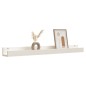 vidaXL Wandregale 2 Stk. Weiß 110x12x9 cm Massivholz Kiefer vidaXL Wandregale 2 Stk. Weiß 110x12x9 cm Massivholz Kiefer