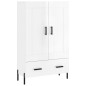 vidaXL Highboard Hochglanz-Weiß 69,5x31x115 cm Holzwerkstoff vidaXL Highboard Hochglanz-Weiß 69,5x31x115 cm Holzwerkstoff