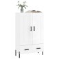 vidaXL Highboard Hochglanz-Weiß 69,5x31x115 cm Holzwerkstoff vidaXL Highboard Hochglanz-Weiß 69,5x31x115 cm Holzwerkstoff