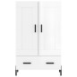 vidaXL Highboard Hochglanz-Weiß 69,5x31x115 cm Holzwerkstoff vidaXL Highboard Hochglanz-Weiß 69,5x31x115 cm Holzwerkstoff