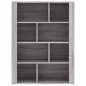 vidaXL Sideboard Grau Sonoma 80x30x106 cm Holzwerkstoff vidaXL Sideboard Grau Sonoma 80x30x106 cm Holzwerkstoff
