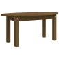 vidaXL Couchtisch Honigbraun 80x40x35 cm Massivholz Kiefer vidaXL Couchtisch Honigbraun 80x40x35 cm Massivholz Kiefer